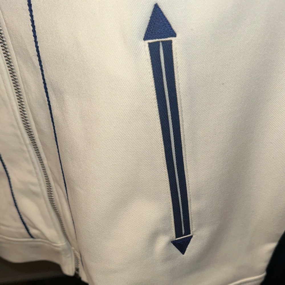 Ford Men's White and Navy Bomber Jacket - Picture 3 of 9
